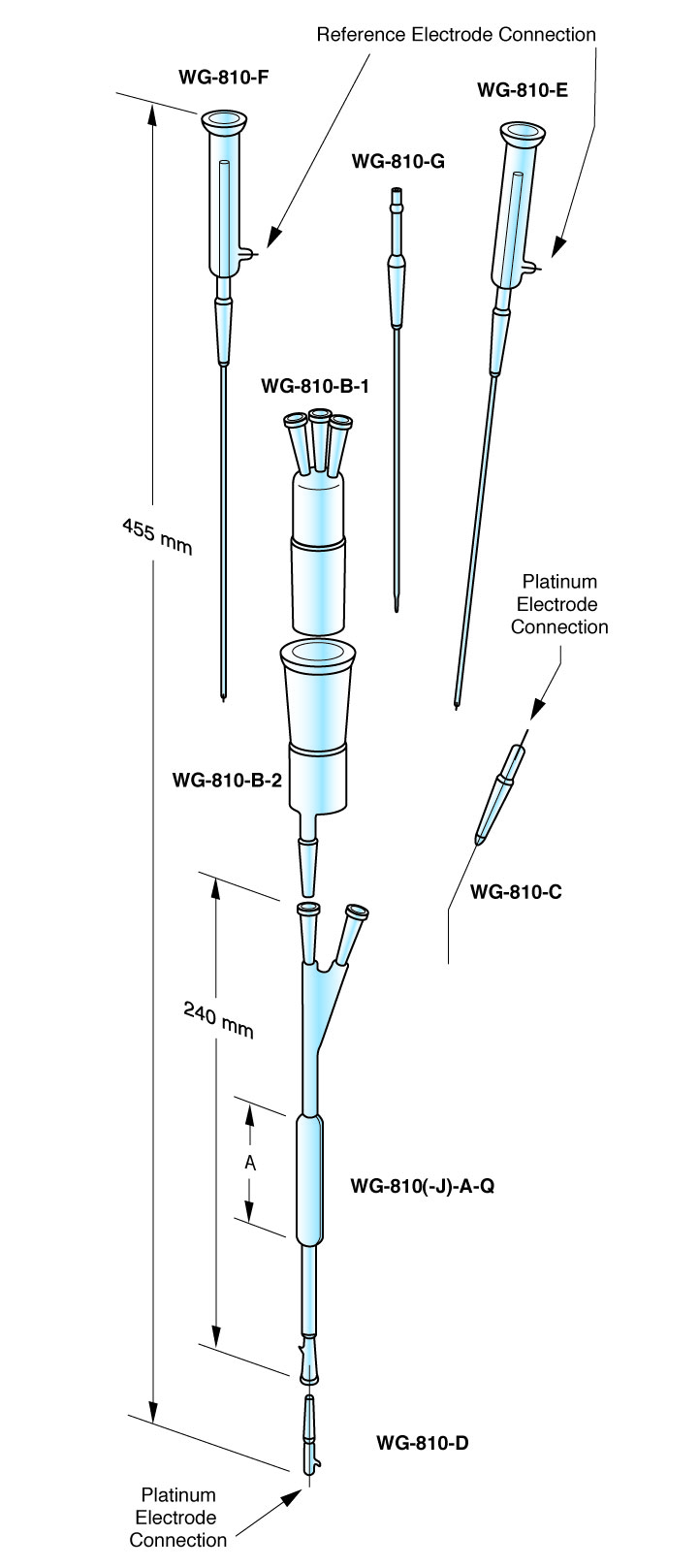 sp-wilmad-laboratory-glassware-elektrolysezelle-suprasil-f-r-jeol image 1