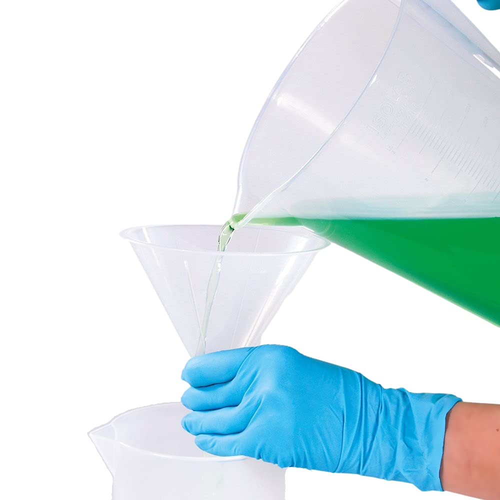 isolab-becher-3000-ml-mit-griff-und-auslauf-set-mit-trichtern image 1