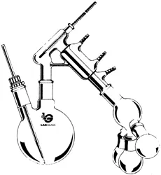 sp-wilmad-laboratory-glassware-kurzweg-destillationsapparatur-komplett image 1