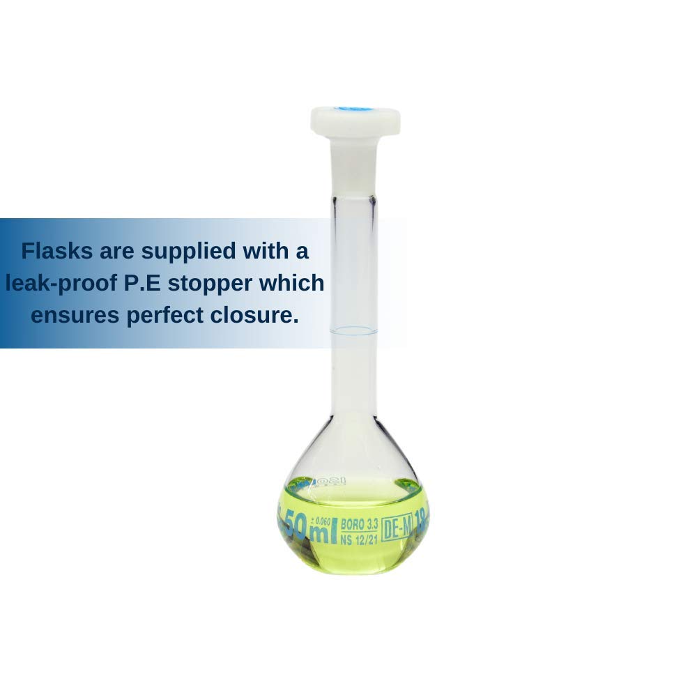 isolab-messkolben-klarglas-klasse-a-50-ml-ns-12-21-blau-graduiert image 5