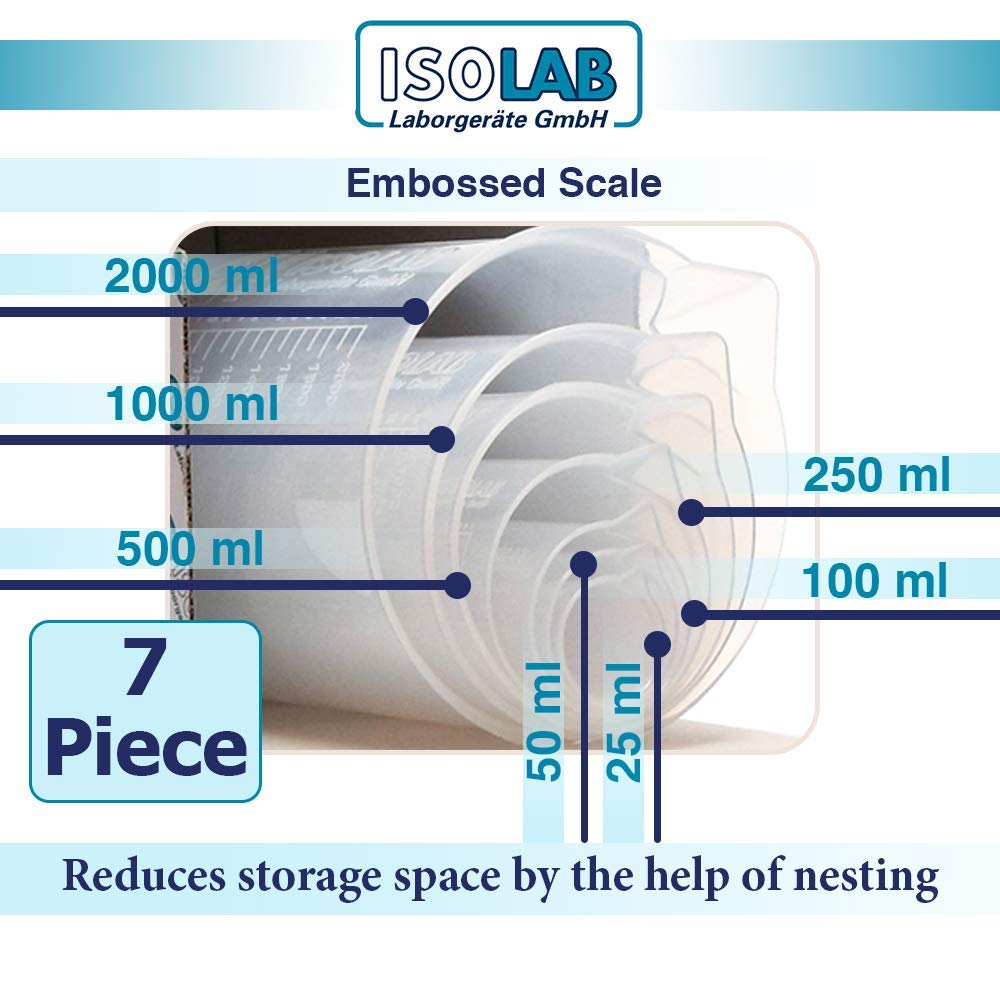 isolab-beaker-messbecher-set-7-teilig-25-2000-ml-pp image 3