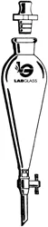 sp-wilmad-laboratory-glassware-lg-8435t-scheidetrichter-500-ml-ptfe image 1