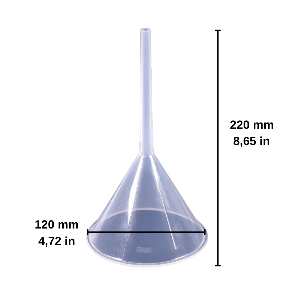 isolab-becher-3000-ml-mit-griff-und-auslauf-set-mit-trichtern image 2
