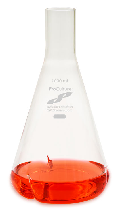 sp-wilmad-proculture-delong-sch-ttelkolben-1000-ml-glas-mit-3-schikanen image 1