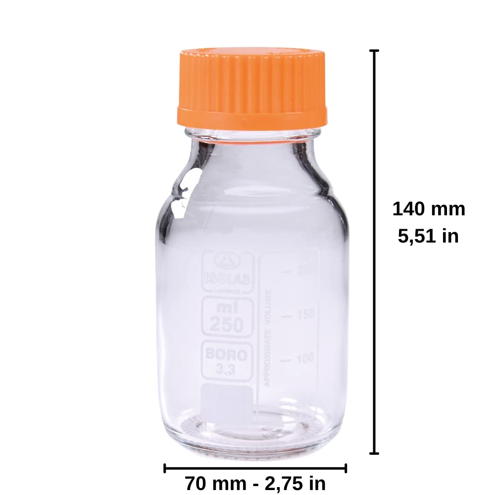 isolab-bottles-laborflasche-250-ml-gl45-2er-pack-glas image 2
