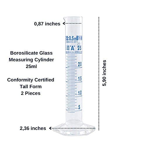 isolab-measuring-cylinder-messzylinder-25-ml-klasse-a-2er-pack image 6