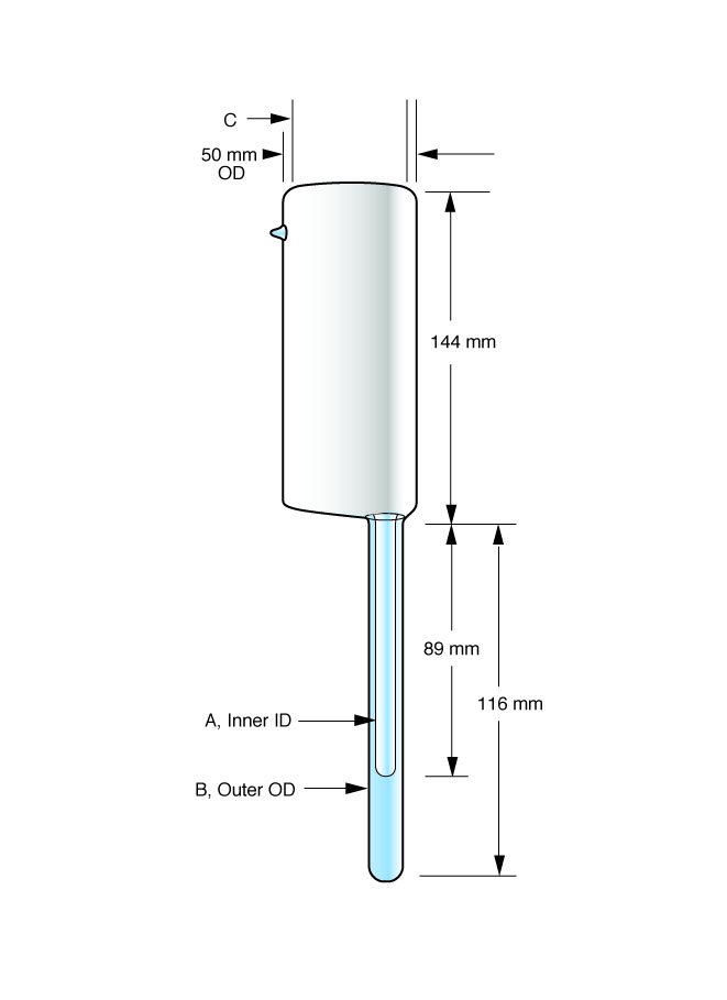 sp-wilmad-epr-150-ml-suprasil-dewargef-offset-f-r-bruker image 1