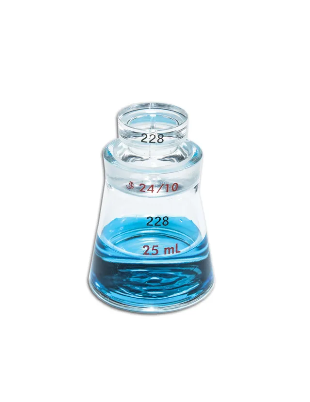 sp-wilmad-laboratory-glassware-pyknometer-lg-3542-25-ml-hubbard image 1