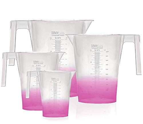 isolab-beaker-becher-mit-griff-4er-set-250-2000-ml-pp image 8