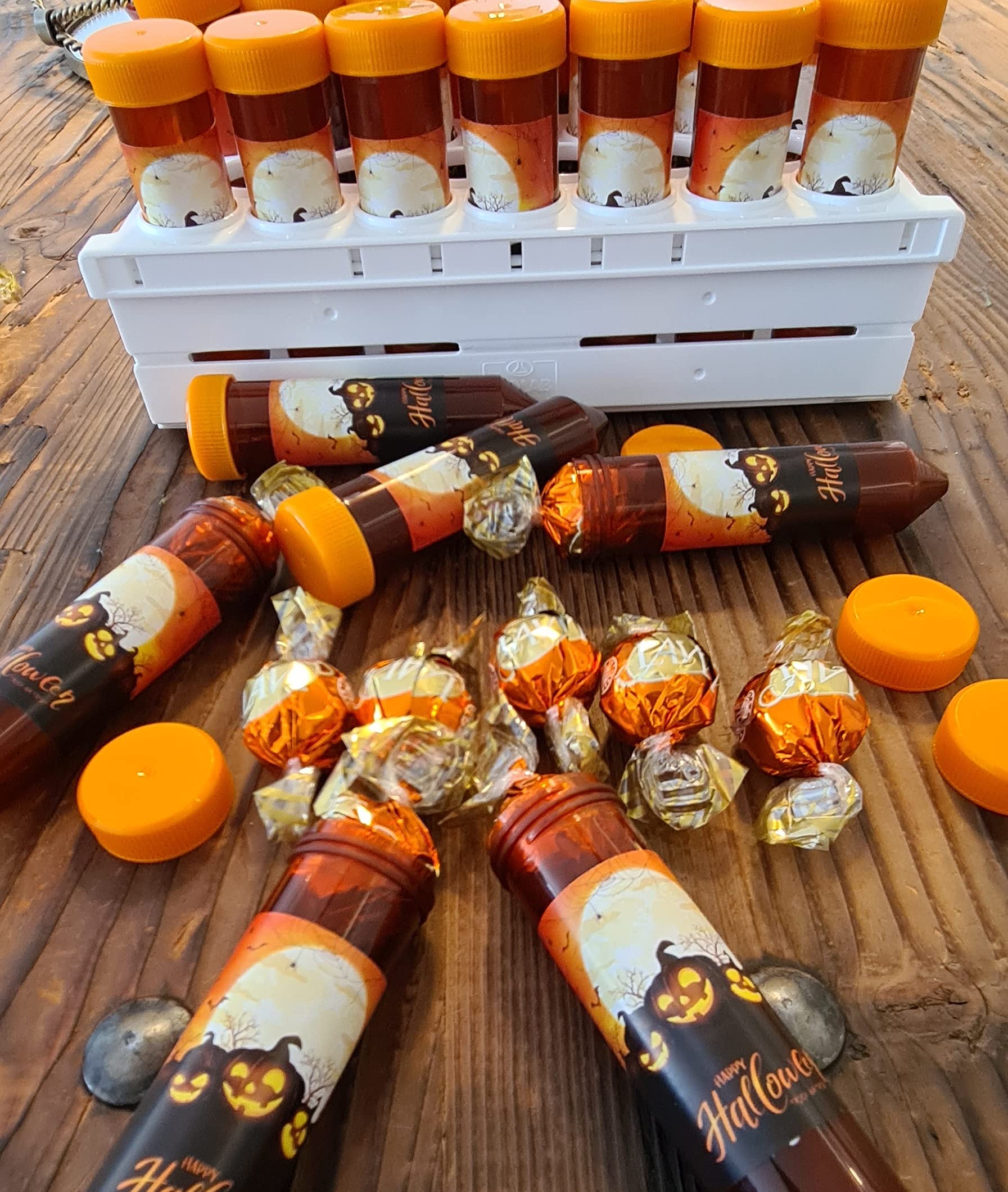 isolab-zentrifugenr-hrchen-50-ml-halloween-26-st-ck-mit-rack image 3