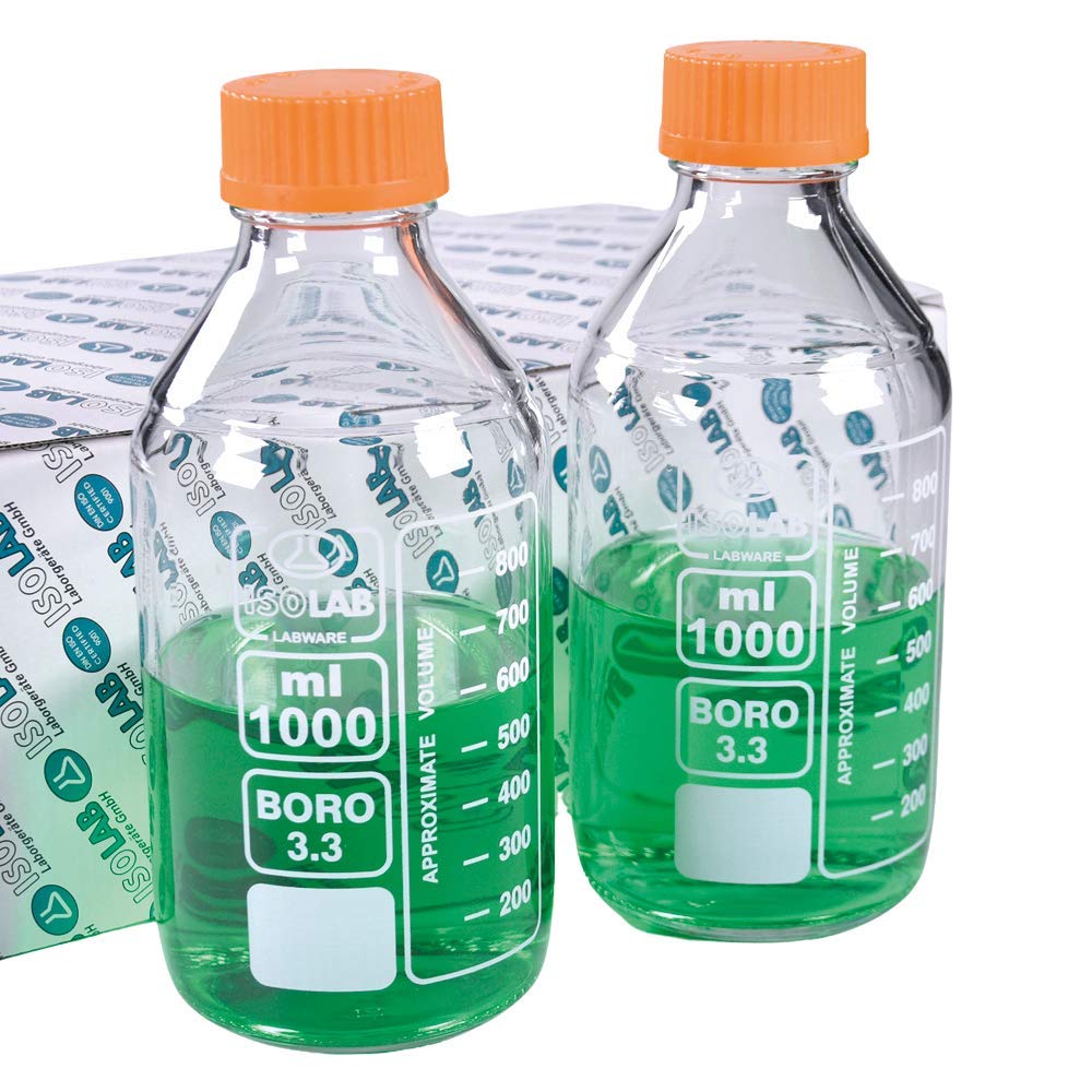 isolab-bottles-1000-ml-vorratsflasche-gl45-glas-2-st-ck image 1