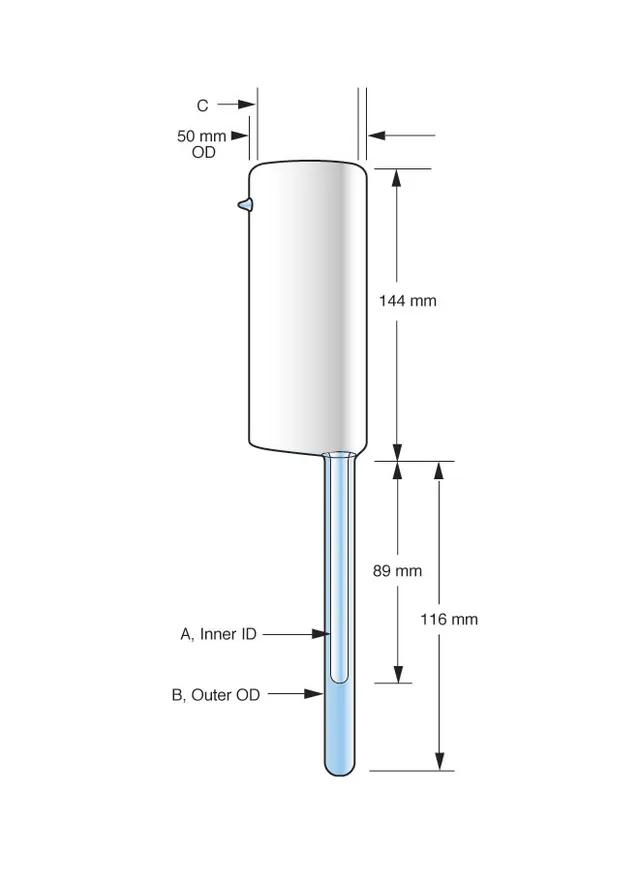 sp-wilmad-epr-150-ml-suprasil-dewargef-offset-f-r-bruker image 1