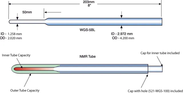 sp-wilmad-koaxial-insert-5-mm-nmr-stabeinsatz-60-l image 1