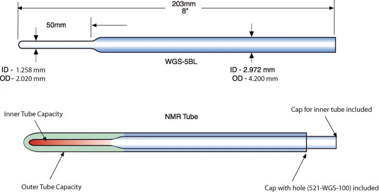 sp-wilmad-koaxial-insert-5-mm-nmr-stabeinsatz-60-l image 1
